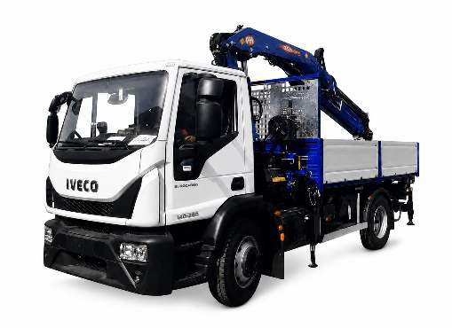 Progetto 01: Eurocargo ML140E28K — Gru PM 13.524 SP + J252 · ribaltabile
