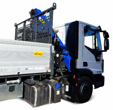 Progetto 09: Eurocargo ML120EL22K — Gru PM 11.023 SP + J312 · ribaltabile 3.500 mm